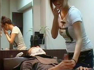 Japanese Stud Gets his Nipple Sucked and Fingered by Sexy Tokyo Stylist for Some Hot XXX Action