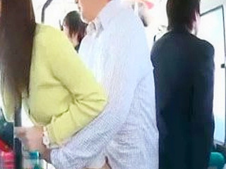 Busty Nippon Wife Fucks on Crowded Tokyo Subway to XXX Porn Sensation